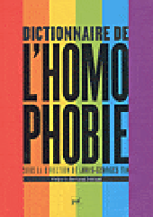 Louis-georges Tin Dictionnaire de l'homophobie PUF www.puf.com